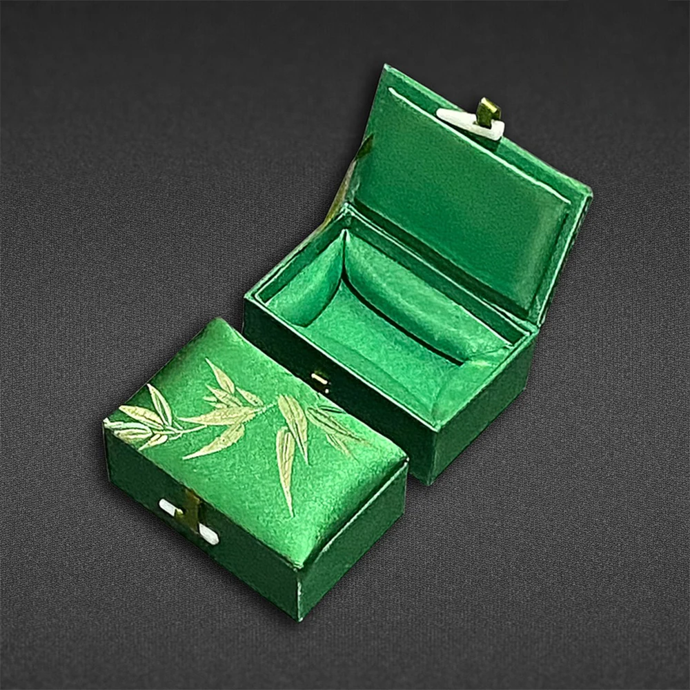 

Name Stamp Storage Box Chinese Traditional Embroidery Seal Box Packing Packaging Boxes Inkpad Red Ink Paste Storage Brocade Box