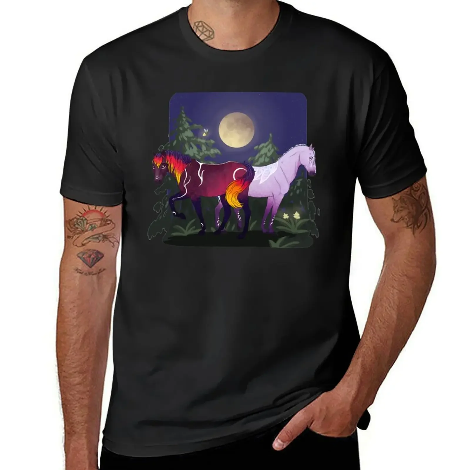 Umbra and Ayla Star Stable T-Shirt vintage t shirts Short sleeve tee hippie clothes customizeds vintage t shirt men