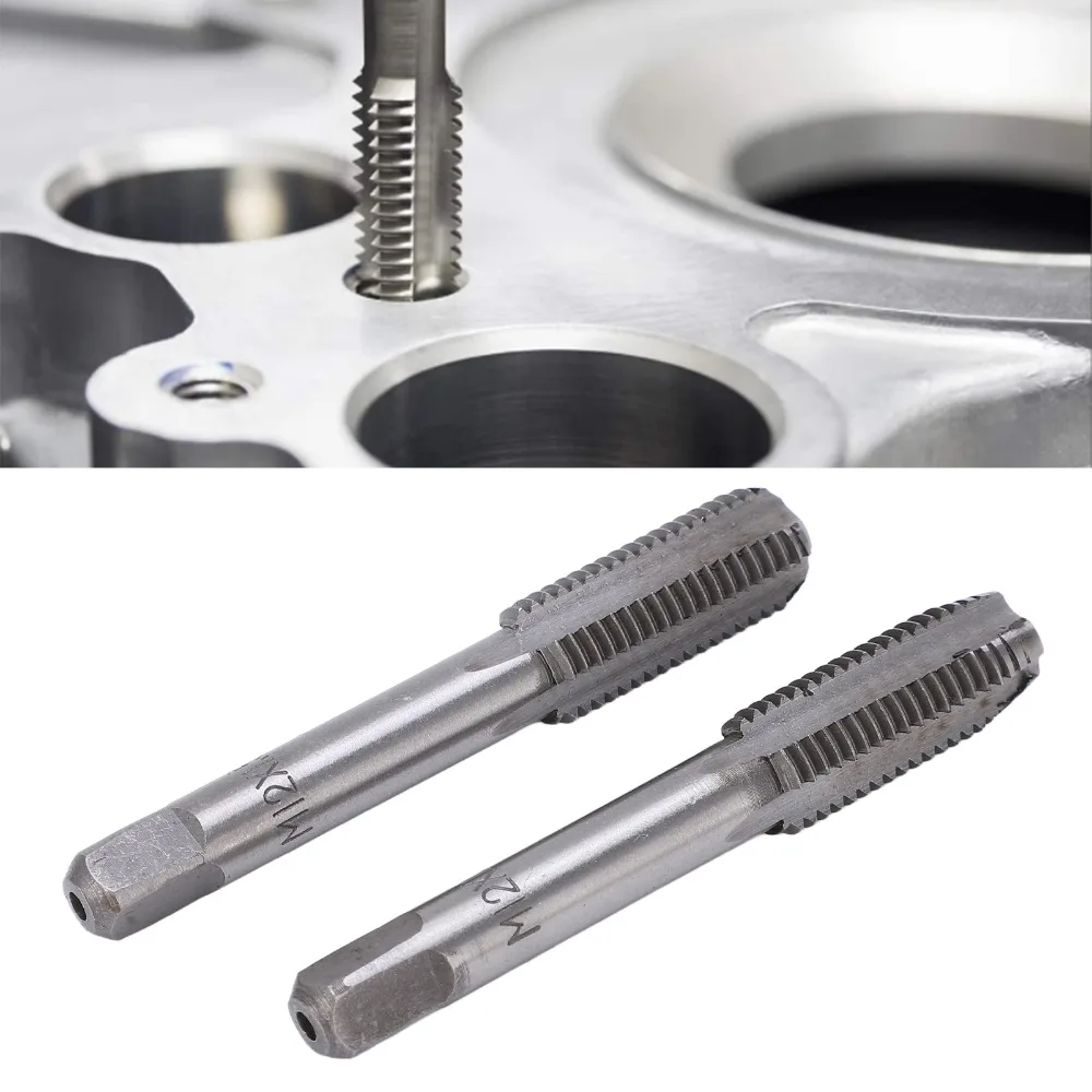 High Speed Steel Straight Flute Tap Right Hand Thread Standard Screw Screw Tapping Tool Drill Thread Tool Metric Plug Tap
