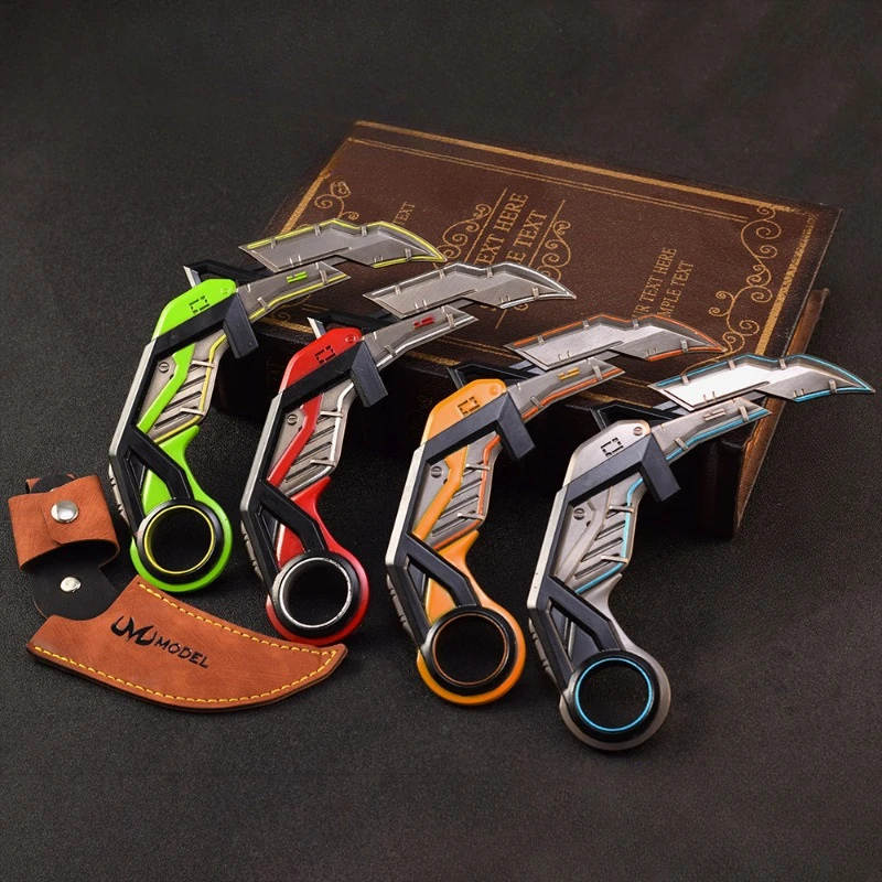 

17cm Valorant Weapon RGX 11z Pro Karambit Game Peripherals Samurai Sword Melee Metal Weapon Model Collections Crafts Gift Toys
