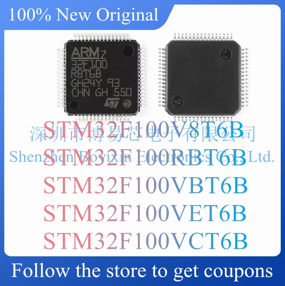 

NEW STM32F100V8T6B STM32F100RBT6B STM32F100VBT6B STM32F100VET6B STM32F100VCT6B Original Product