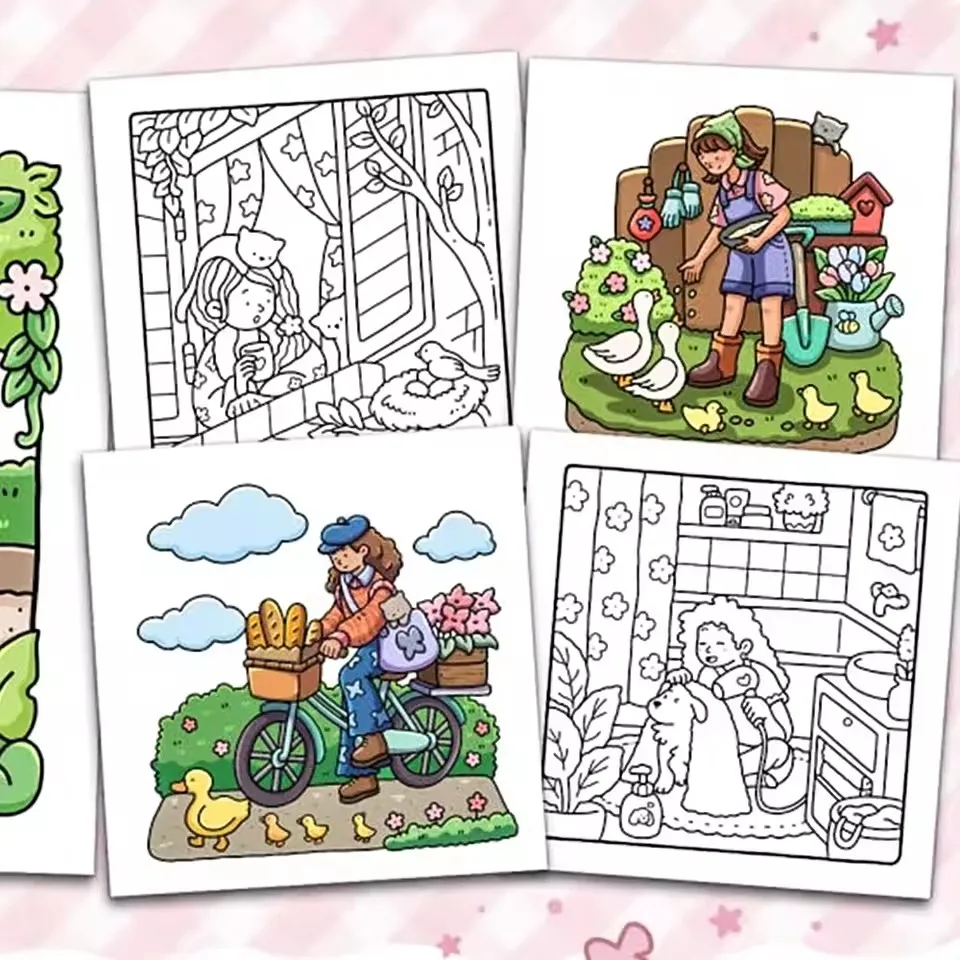 Sweetheart Coloring Book for Adults & Teens Featuring Adorable Animals Stress Relief Activity Book