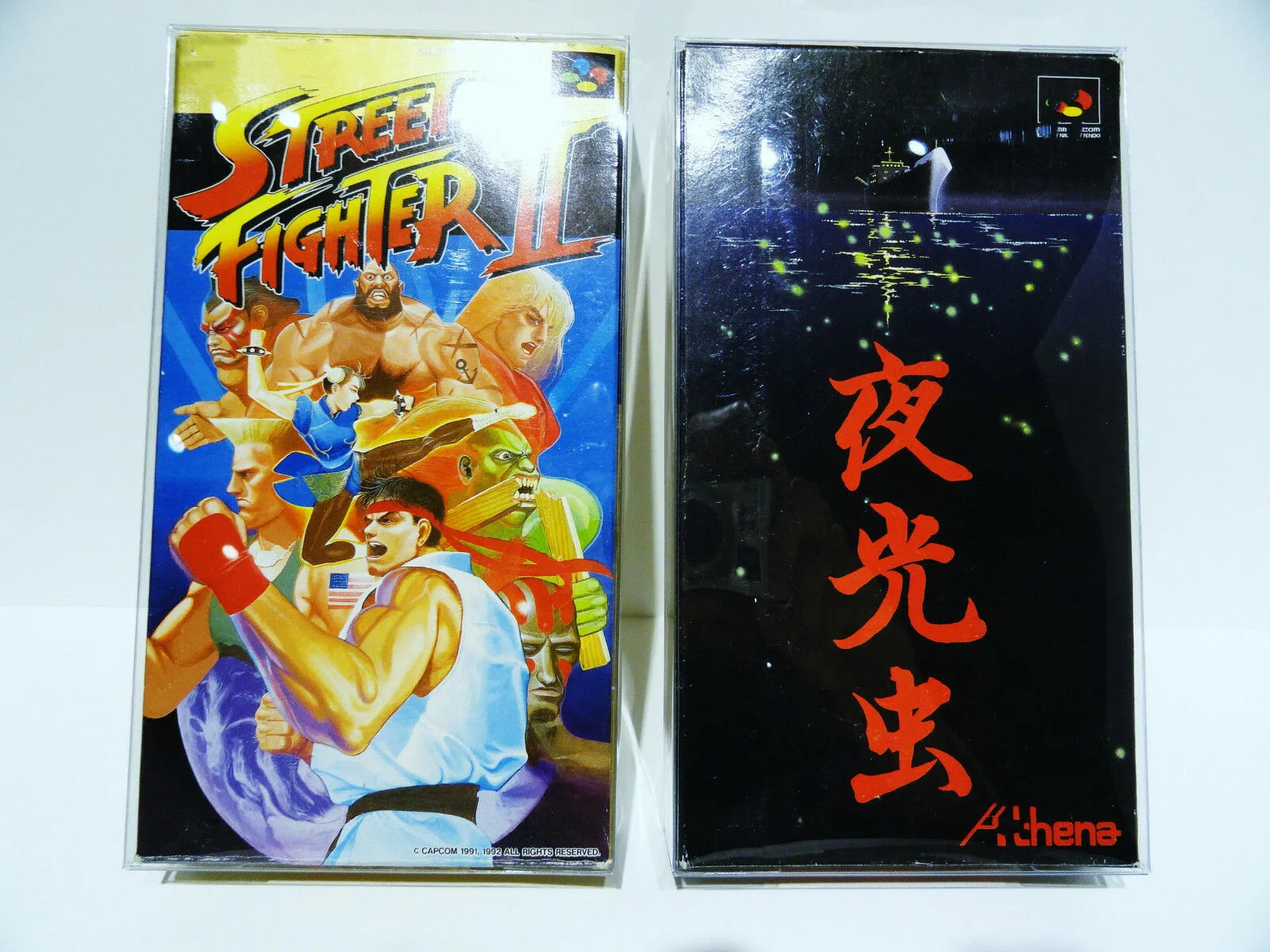 5 Box Protectors For SUPER FAMICOM Video Games Clear Custom Cases SFC CIB