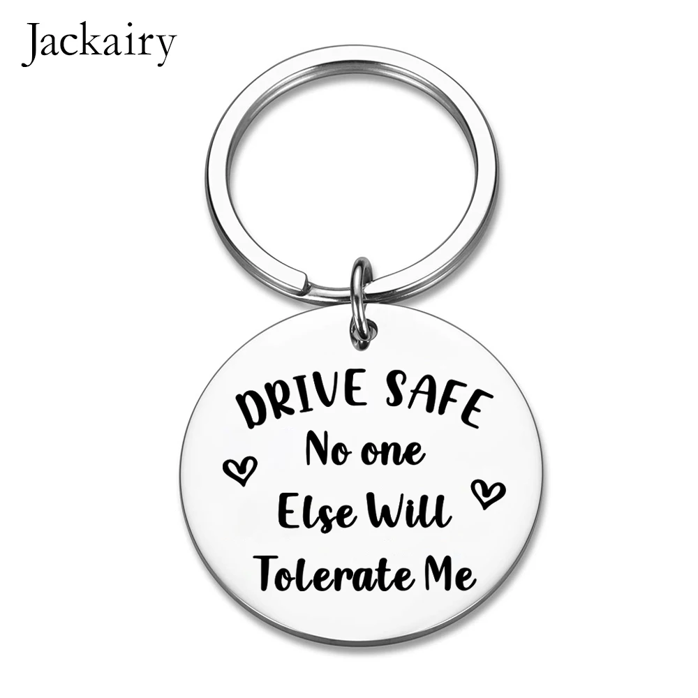 Drive Safe Keychain for Boyfriend Husband From Girlfriend Wife Anniversary Valentines Day Birthday Christmas Gifts for Him Her