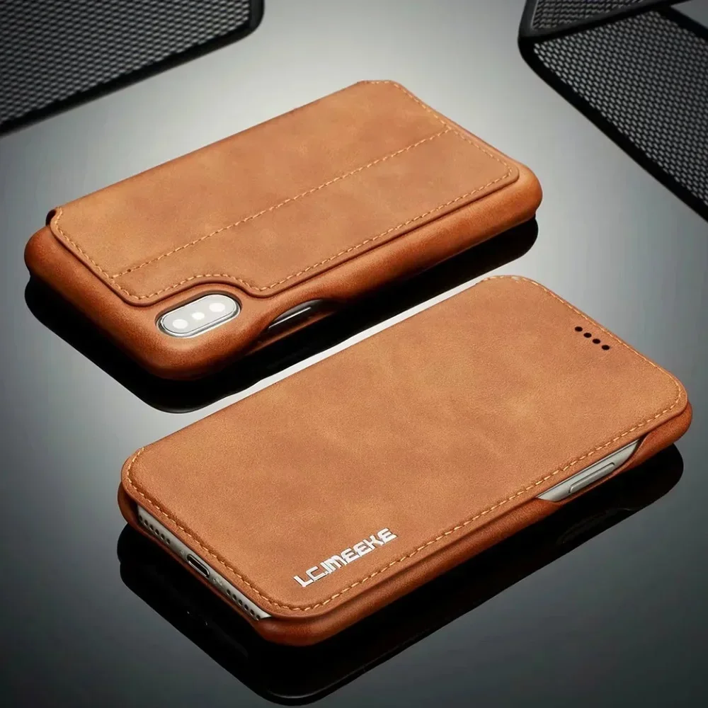 

Роскошный ультратонкий кожаный чехол-книжка для Samsung S25 Ultra S24 S23 S22 Plus