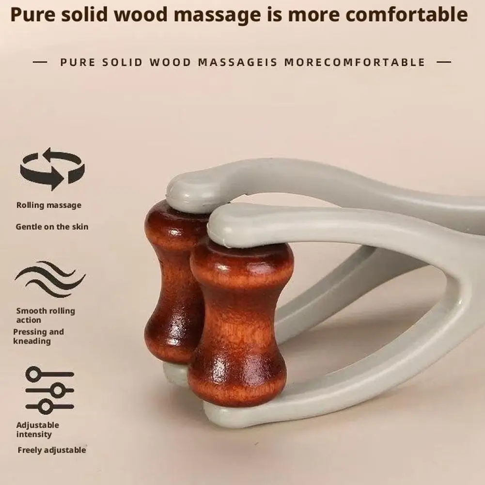 Finger Massager,Hand Massager Hardwood Massage Roller Tool for Hand Discomfort,Stress Relief gallery 5