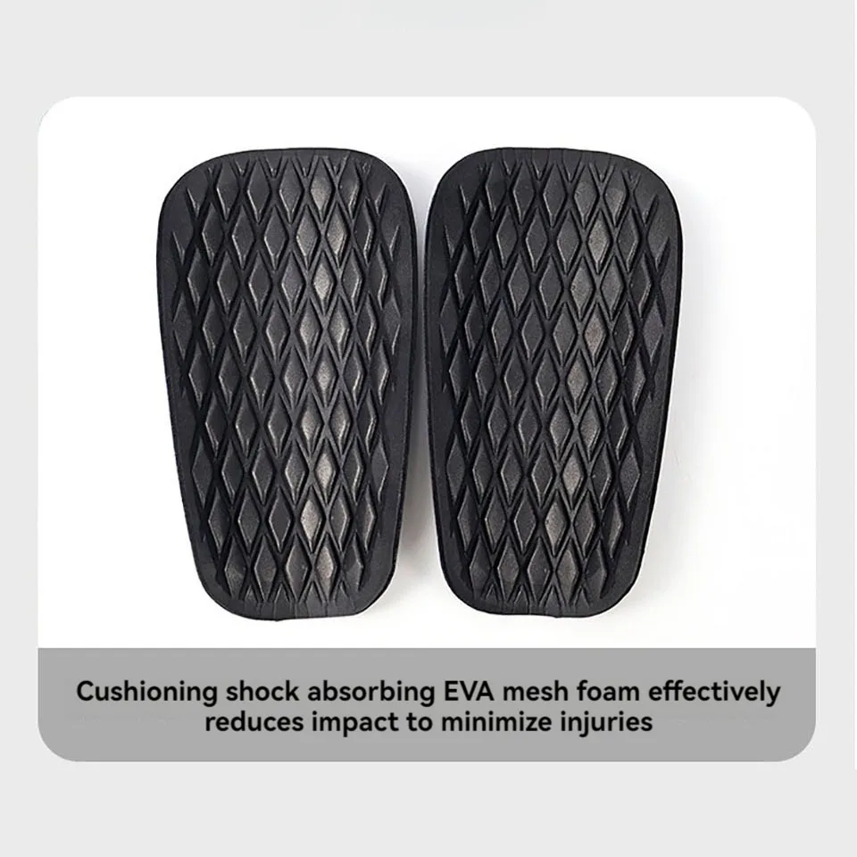 1Pair Carbon Fiber Soccer Shin Guards Air Permeability Adult EVA Leg Protection Board Super Strong Ultra Light Shock Resistance