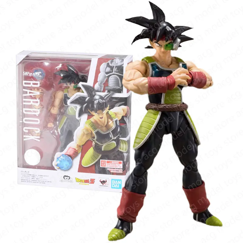 Bandai-Kit de modèle de figurine Dragon Ball Z, figurines d'anime, collection SHF Bardock, jouets modèles d'action, cadeaux pour enfants, authentique