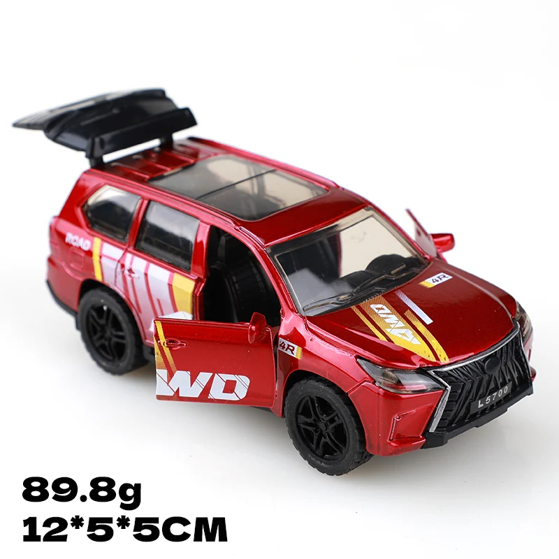 

(Гофрированный картонный короб) Масштаб 1/43, игрушечная машинка в стиле Toyota/Lexus, внедорожник, с мощной пружинной функцией, металлическое литье, игрушка для мальчика.