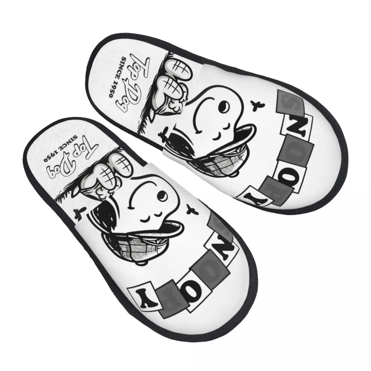 Snoopy Peanuts Winter Cotton House Slippers Living Room Cozy Household Fur Slippers Slides Non Slip