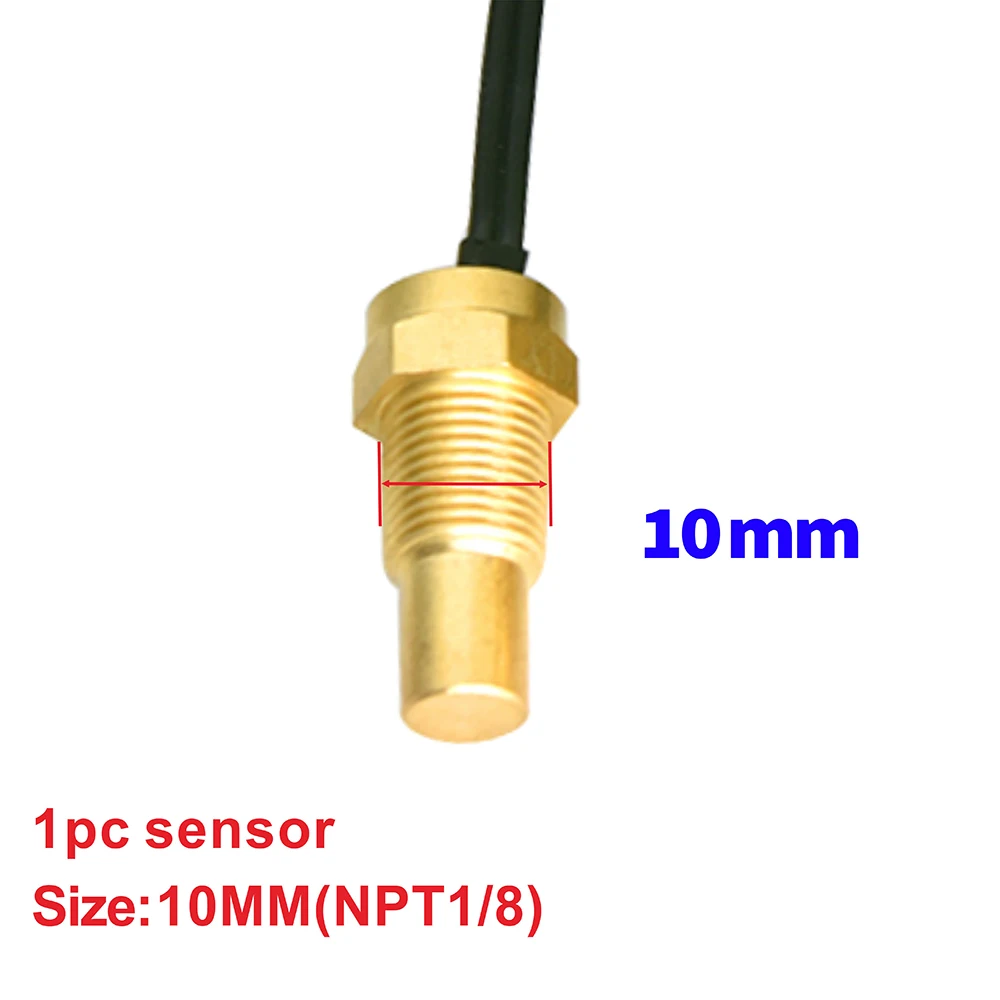 301-23ohm Water Temperature Sensor Sender Head Plug 10mm 1/8NPT Universal 12V 24V Sensors For Car Truck Water Temp Gauge