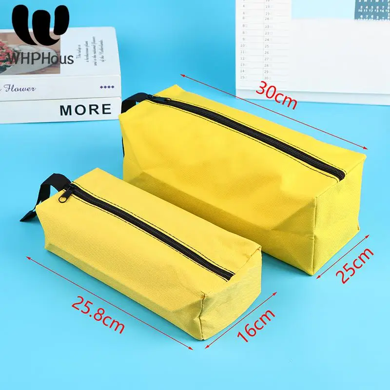 S/L Hand Tool Bag for Small Screws Nails Drill Bit Metal Parts Tools Bags Waterproof Canvas Instrument Case Organizer Universal