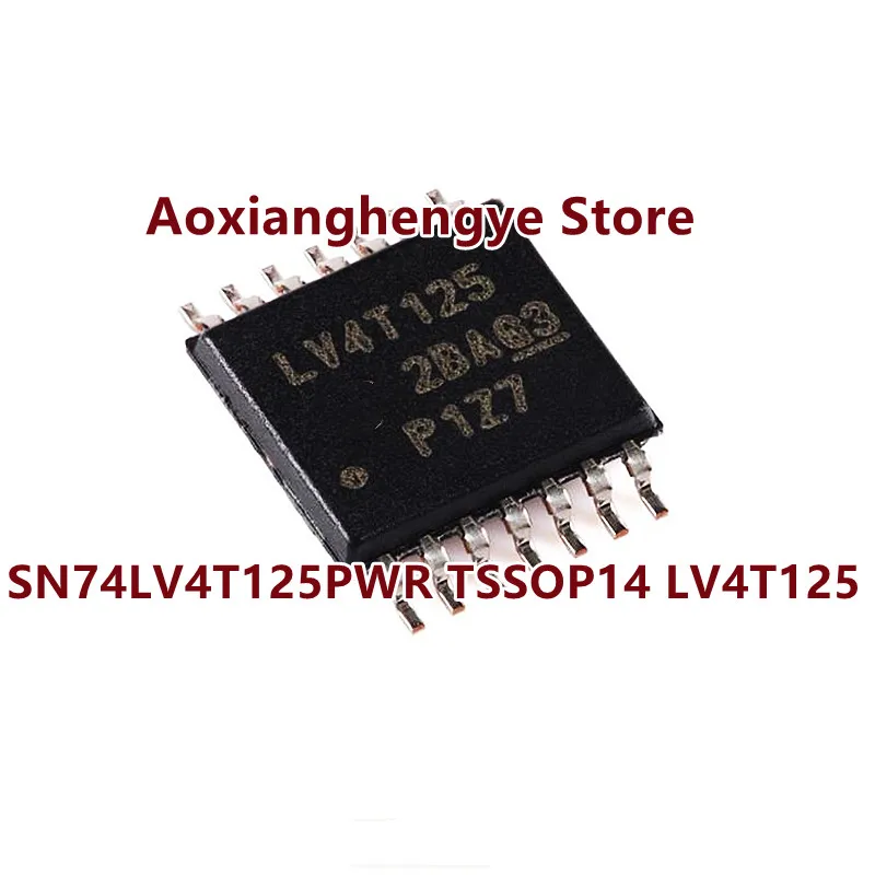 10PCS SN74LV4T125PWR TSSOP14 Single Power Supply Quadruple Buffer Translator GATE With 3-State Output CMOS Logic Level Shifter