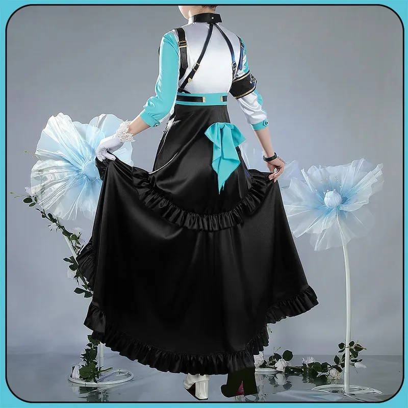 أزياء أنيمي جميلة ديربي ميجيرو راامونو التأثيرية أزياء الهالوين كرنفال لعب الأدوار مجموعة كاملة من البدلة