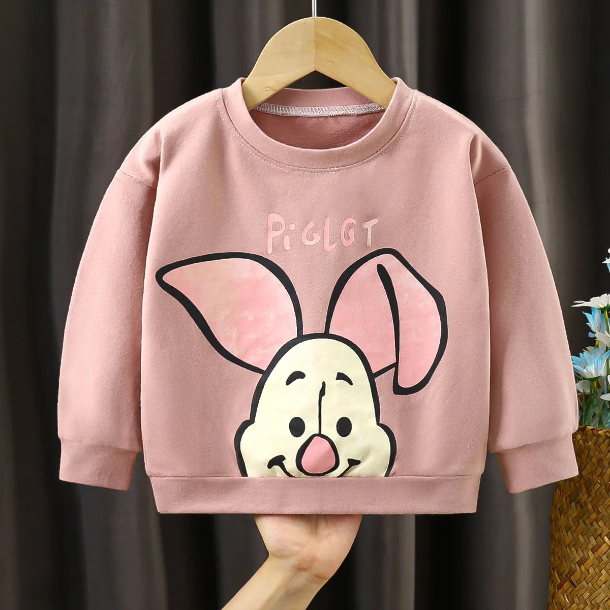 Tigger Disney Children Sweater Thin Sweatshirt Long Sleeve Crewneck Hoodies Pullover Spring Clothing Kids Tops Cartoon Winnie