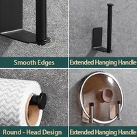Kitchen Towel Holder Stainless Steel Paper Towel Holder Under Sink Organizer Lengthen Storage Rack Sink Accessories SNJ007 3