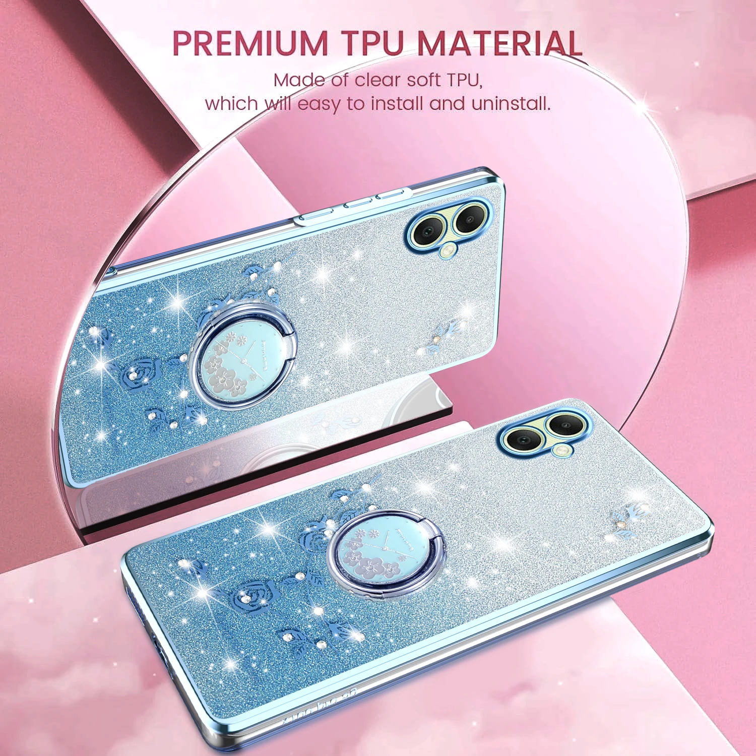 Silicone Cases Lens Protect Holder For Samsung Galaxy A05s A15 A18 A16 A12 A14 A13 A06 A17 A07 4G 5G Soft TPU Cover Phone Case