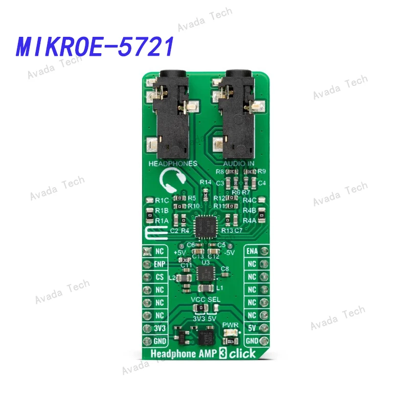 

Avada Tech MIKROE-5721 Audio IC development tool Headphone AMP 3 Click