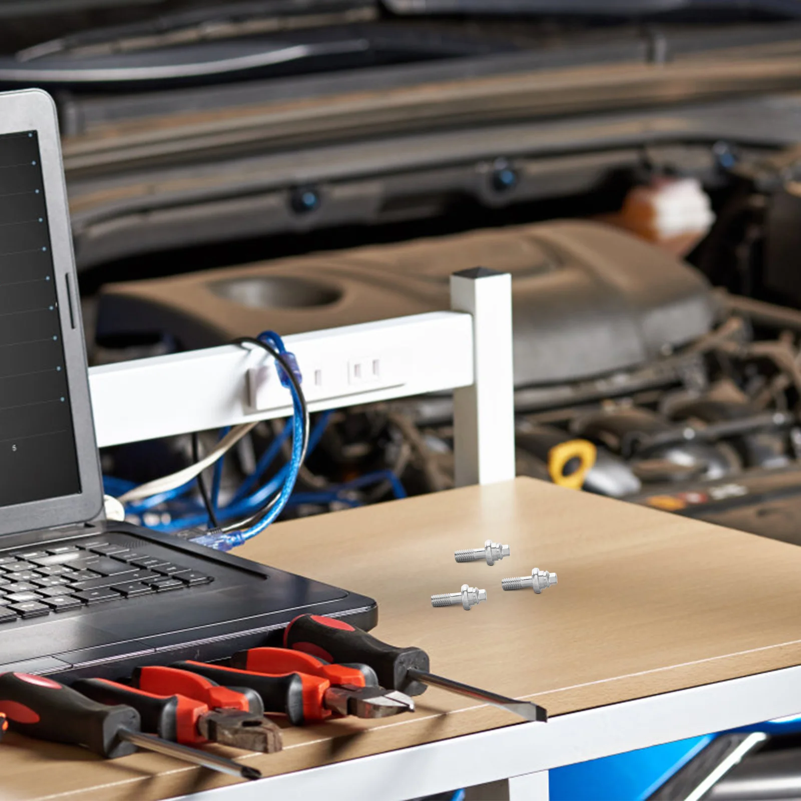 

6Pcs Copper Terminal Bolt for Car Motorcycle Rv Boat Wear Resistant Secure Connection Metal Bolt Accessory