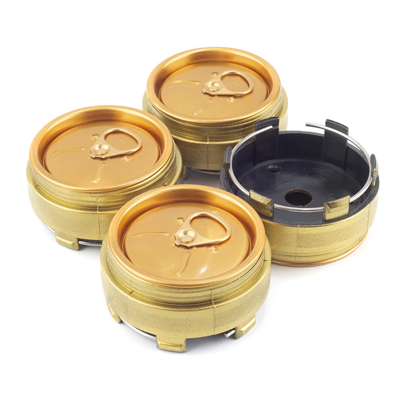 4pcs  66mm/2.6in 62mm/2.44in Center Cap Cover Wheel Hub  for TE37 Time Attack Enkei RPF1 XXR 530/557 ZE40 Vehicles Black/ Gold