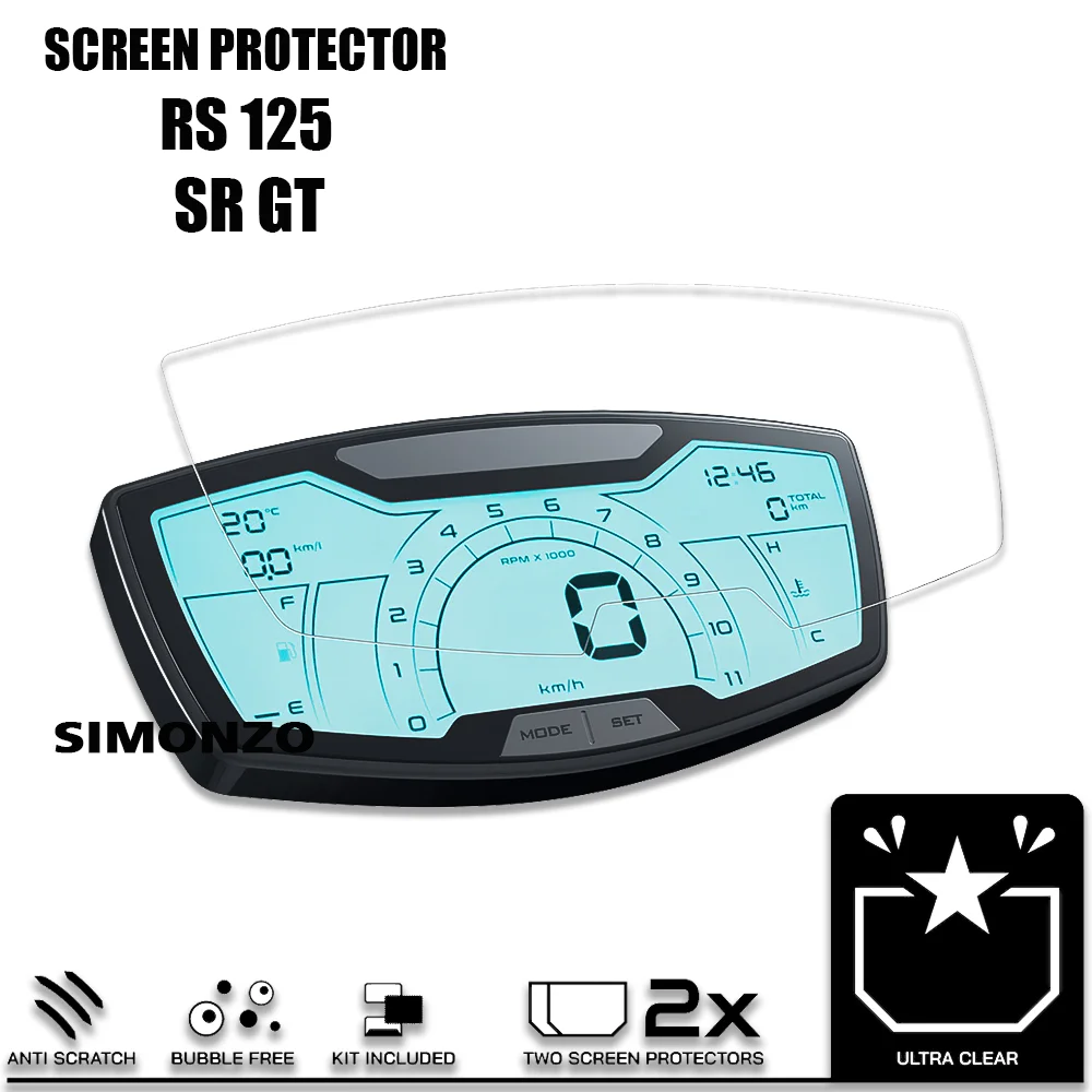 

Tuono 125 Accessories Dashboard Screen Protector Cluster Scratch Screen Anti-scratch Protective Film For Aprilia SR GT RS 125