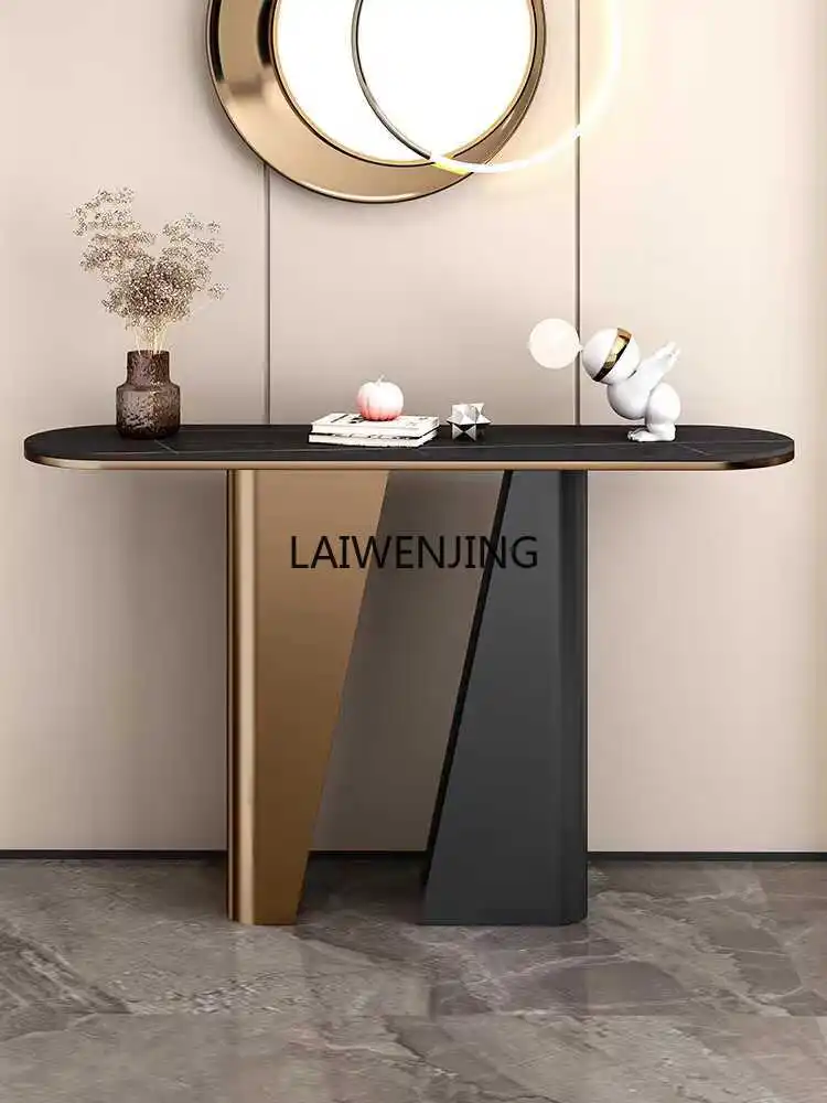 

LY Italian light luxury entrance entrance table against the wall entrance very narrow decorative table corridor decorative table