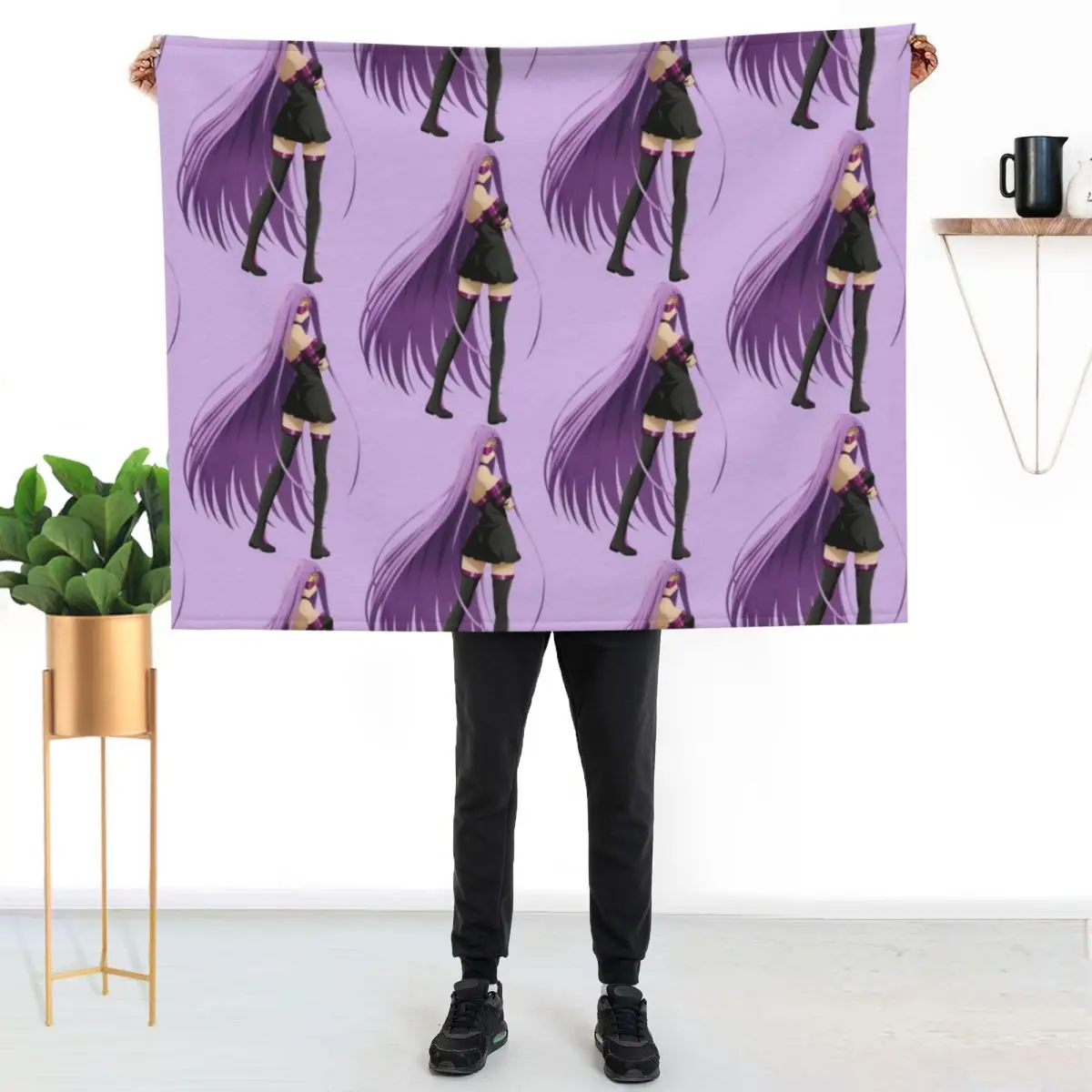 Medusa Rider Fate Stay Night Throw Blanket Portable Lightweight Blanket for Travel Camping
