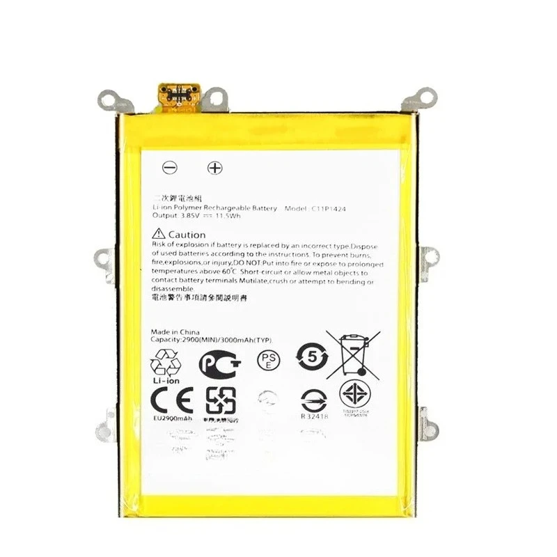 For ASUS Zenfone2  ML L Z00AD Z00ADB  Z008D ZE551 ZE550M battery 3.85V 2900mAh C11P1424 Mobile Phone Replacement Battery