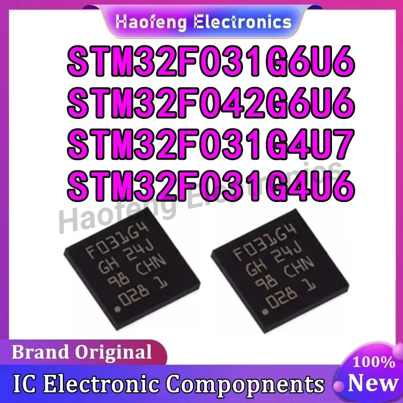 STM32F031G4U6 STM32F031G4U7 STM32F031G6U6 STM32F042G6U6 STM32F031G4 STM32F031G4 STM32F031G6 STM32F042G6 STM IC MCU Chip QFN28