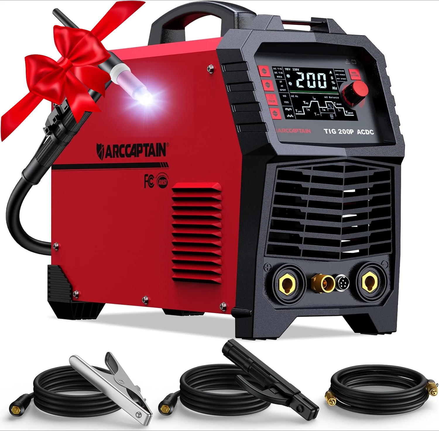 

TIG Welder AC/DC 200Amp W/ Pulse, Aluminum TIG Welder 110V/220V TIG Welder W/ Square/Triangular Wave/Stick/MMA 2025 New