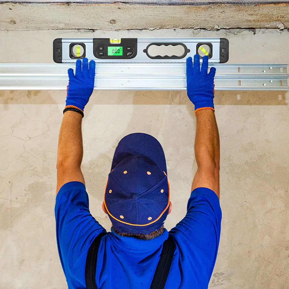 

HOMSFOU Digital Angle Gauge Magnetic Spirit Level Protractor Aluminum Alloy Measuring Tool Red Drywall Finder Car Tool