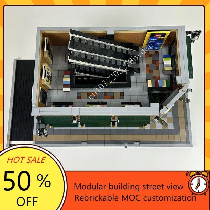 4476PCS coffee Modular MOC Creative street view Model Custom Puzzle Architecture DIY Education Assembly Model Toys Xmas Gifts