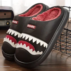 Cute Platform Men's Slippers For House Imitation leather Furry comfy memory foam soft couple shoes non-slip winter warm slippers