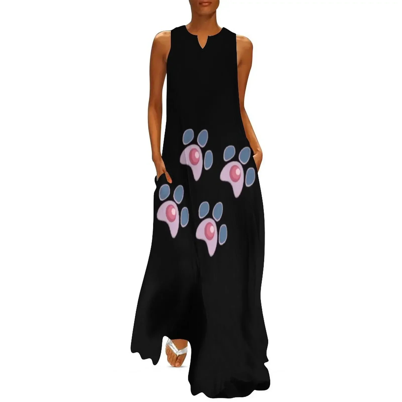 

Espeon Pawprints Long Dress luxury dresses dress summer summer dress women 2025 Woman clothes