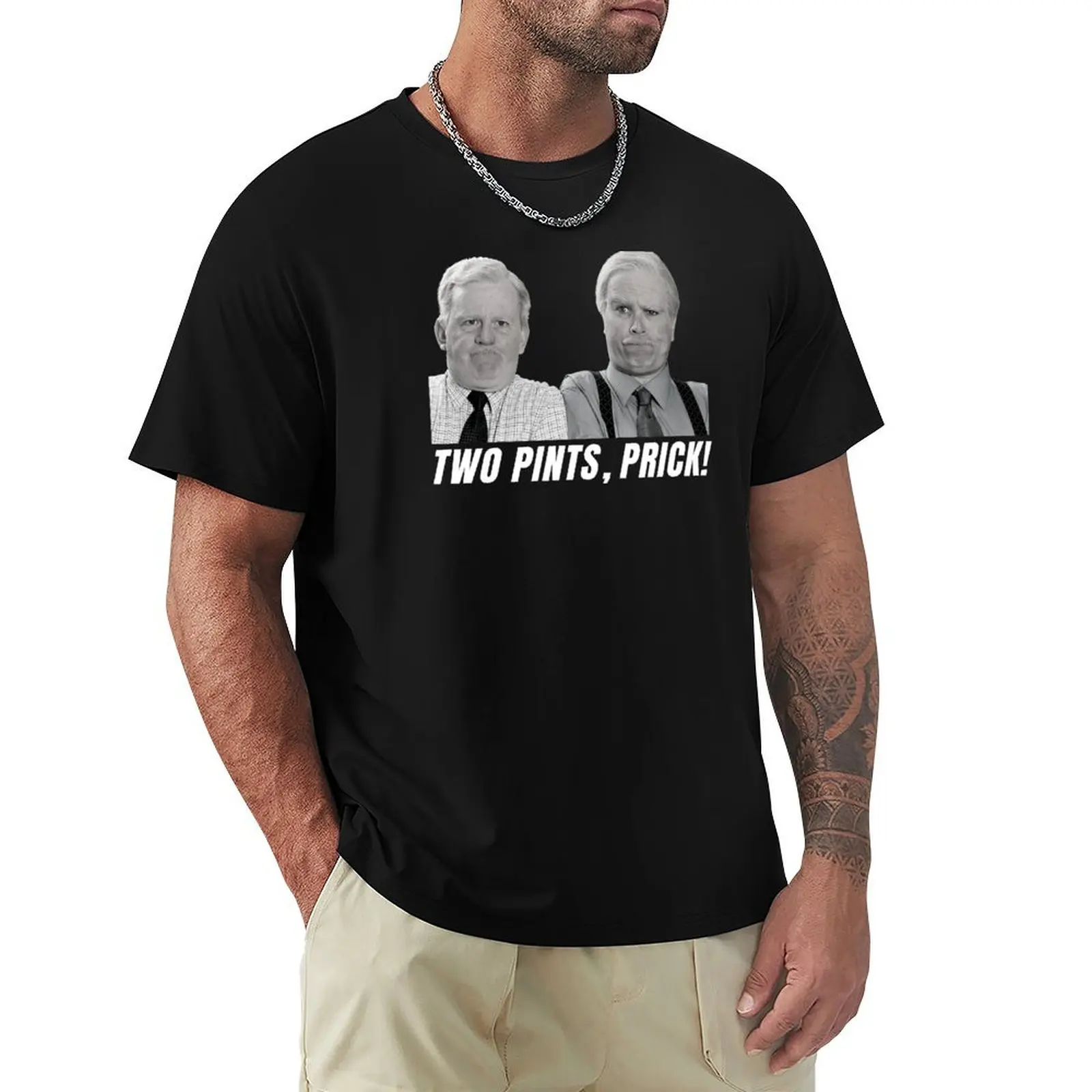

Two Pints Prick Jack and Victor Banter - White T-Shirt Funny t-shirt quick-drying heavyweight t shirts for men