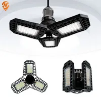 LED Garage Light 80W 60W 40W Industrial Lamp E27 85V-265V High Brightness Deformable Led High Bay Workshop Warehouse Lights