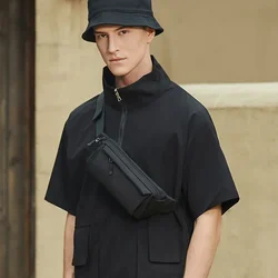 Sacos impermeáveis de peito crossbody para homens, bolsa de banana de ombro masculino, bolsa de telefone do marido da moda, bolsa de cinto, 2022