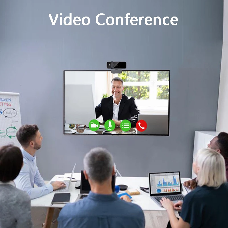 

4K PC Camera 2K Computer Camera with Microphone Auto Focus 1080P Laptop Webcam USB Plug and Play Cam for Video Calling/Streaming