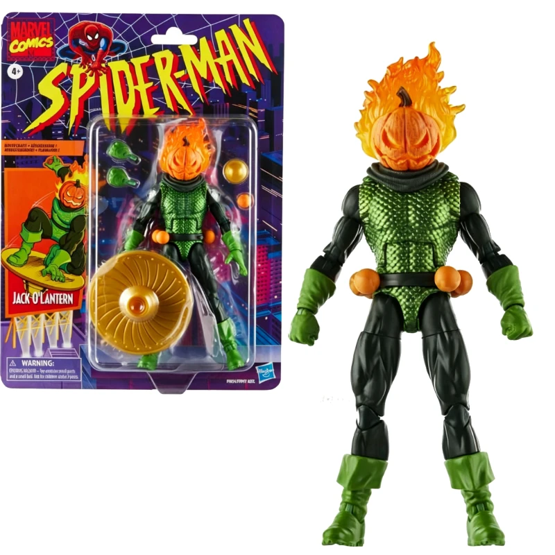 在庫ありハスブロマーベルレジェンドシリーズスパイダーマンジャッコランタンモデルアニメ映画おもちゃモデルアクションフィギュアギフト趣味