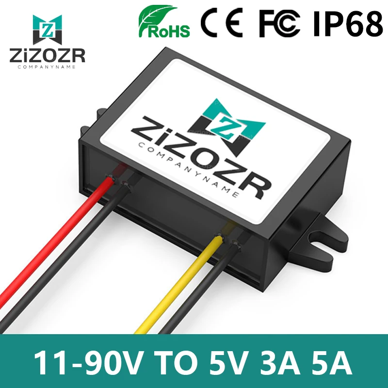 DC DC Power Supply Converter 11-90V 48V 60V 72V to 5V 3A 5A Buck Stabilizer Current Voltage Regulator Step-Down Module