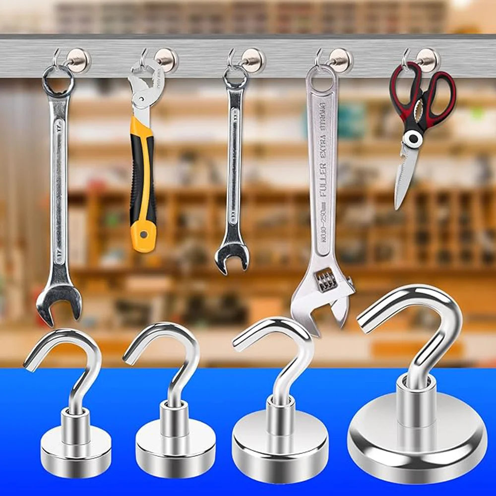 Magnets for Door,Magnet Hooks for Cruise Cabin,Strong Magnetic Hooks for Hanging,Refrigerator, Ceiling, Kitchen, Neodymium Magne