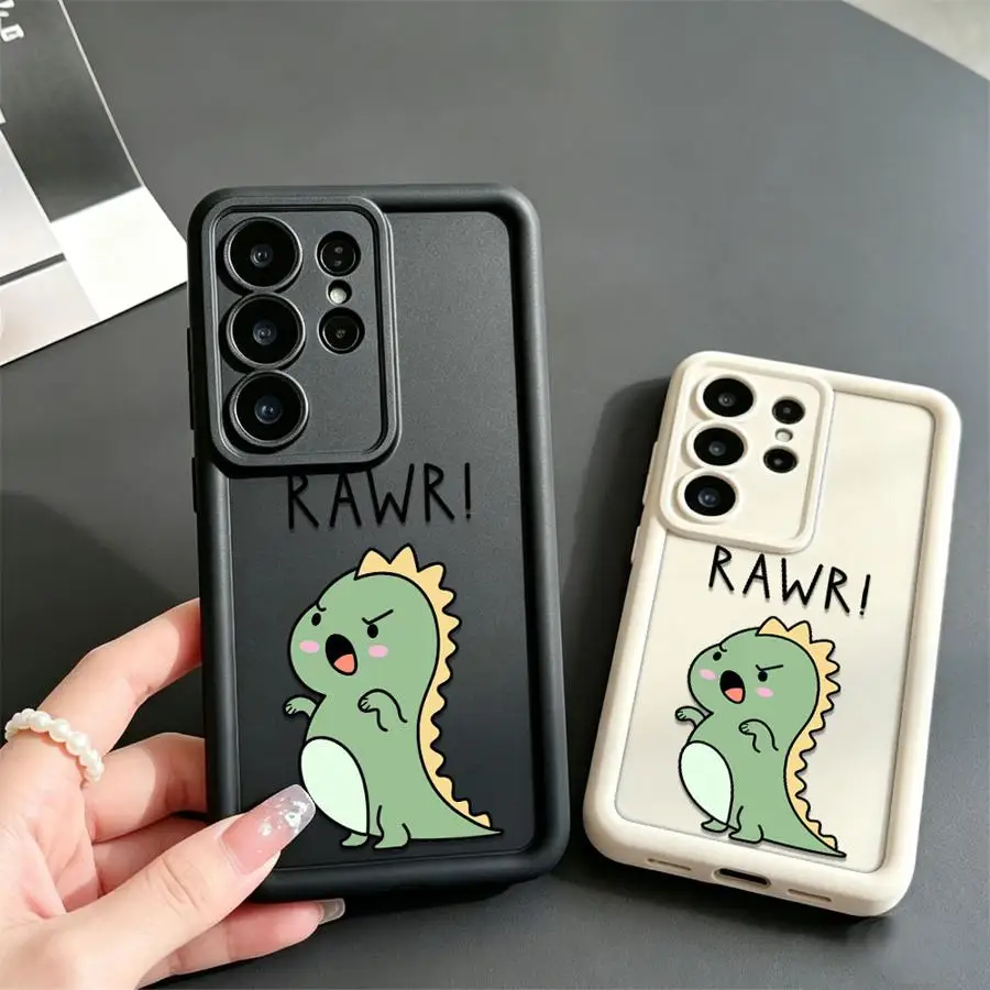 Cartoon Dinosaur Case for Samsung Galaxy S26 Ultra S24 Plus S22 S20FE S25 Edge S23 FE S25 S21 S24Ultra Phone Cover