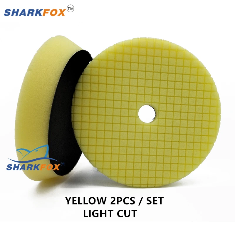 Sharkfox 3/5/6 inch (80mm/125mm/150mm) Auto Spons Polijstschijven Buffing Pads Kit Voor Auto Polijstmachine Buffer