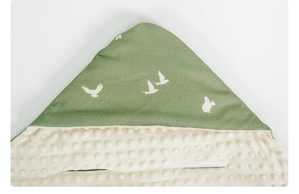Babydecke für Neugeborene mit Kapuze, winddicht, draußen gehen, warm, tragbar, Wickeltuch im Korb, Baby-Auto-Sicherheitssitze für 0–3 Monate – Detail 17