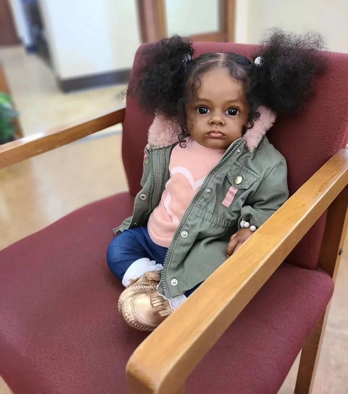 SINO-BB Customized Limited Supply24inch Reborn Baby Tutti With Dark Skin Already Finished Doll Christmas Gift