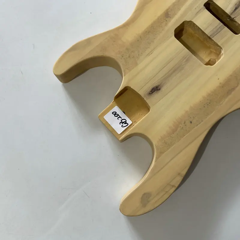 GB200 Solid Basswood Unfinished Electric Guitar Body with One Humbucker Pickups Custom Tremolo and Bridges for Replace and DIY