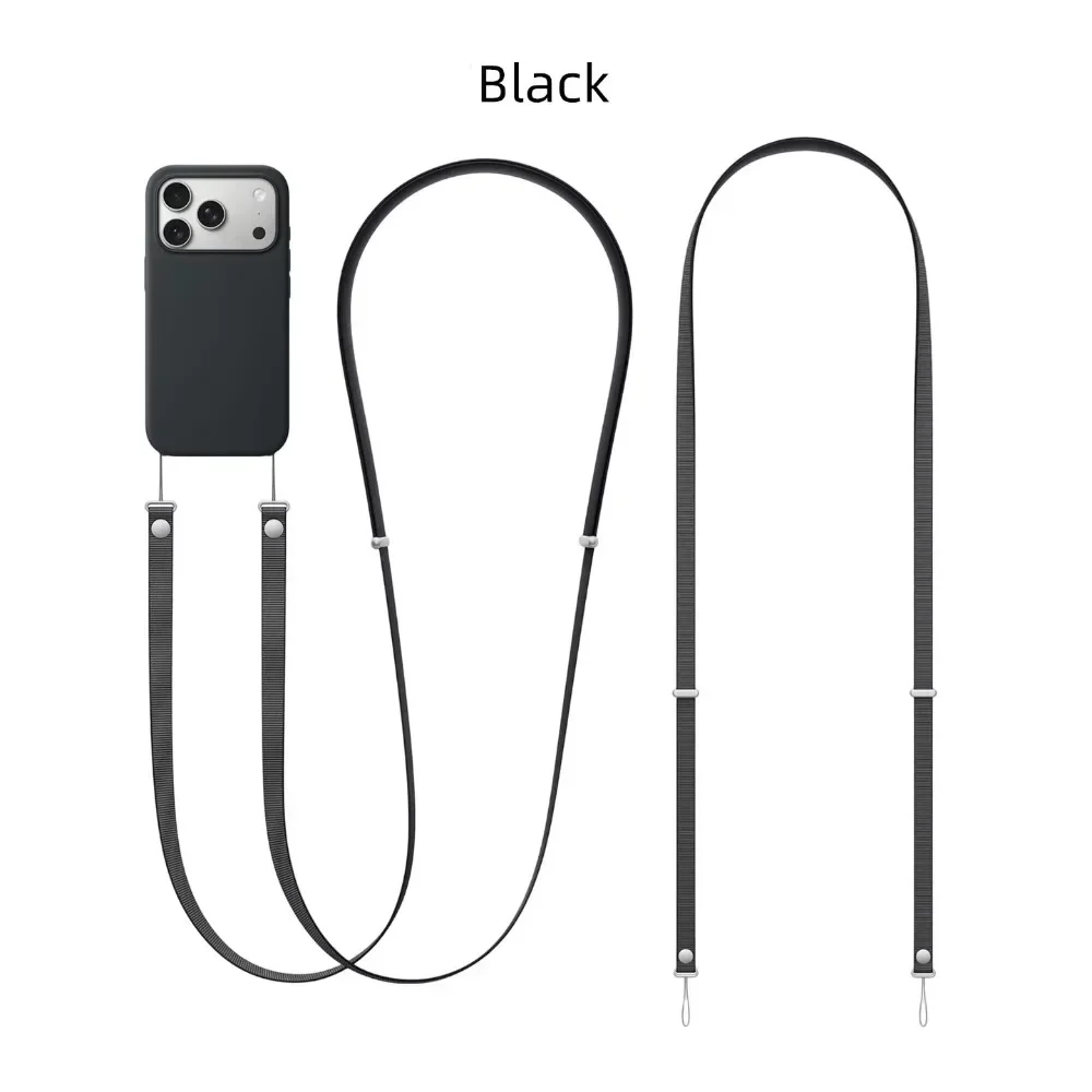 

Модный чехол с магнитным ремешком-шнурком через плечо, регулируемый шейный ремешок, многофункциональный шнурок для iPhone 17 Pro Max, магнитный ремешок-шнурок