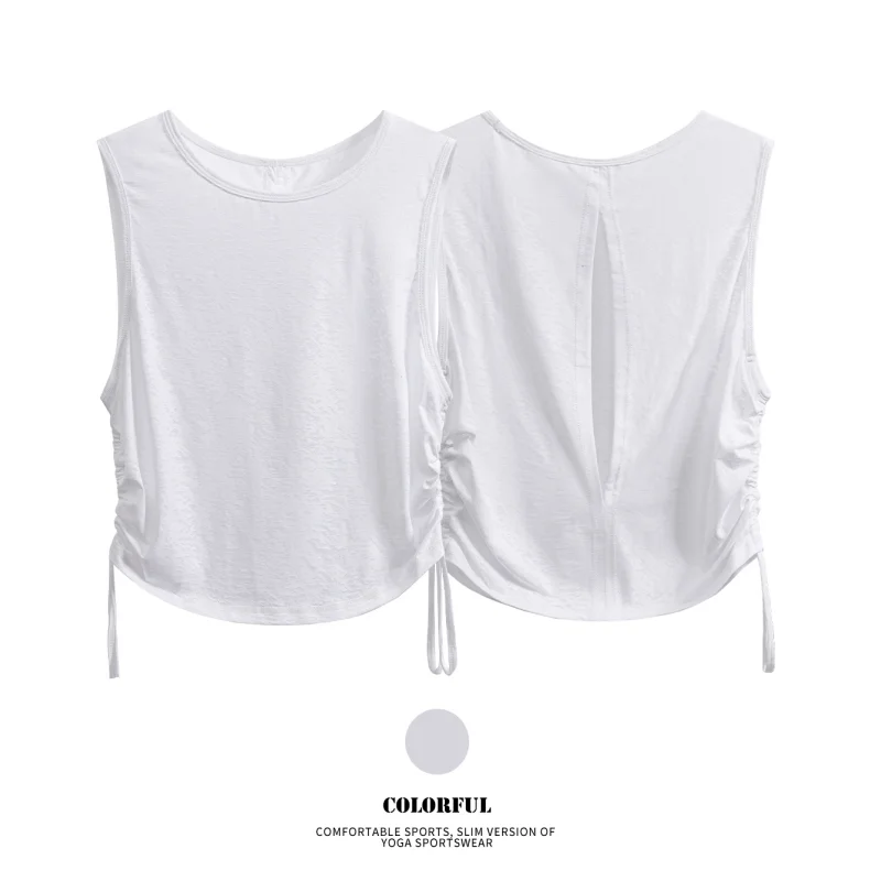 DRUR Women Summer Yoga Tops Lightweight Racerback Workout Shirts Loose Sleeveless Fitness Athletic Pullover Beach Sports Tee New