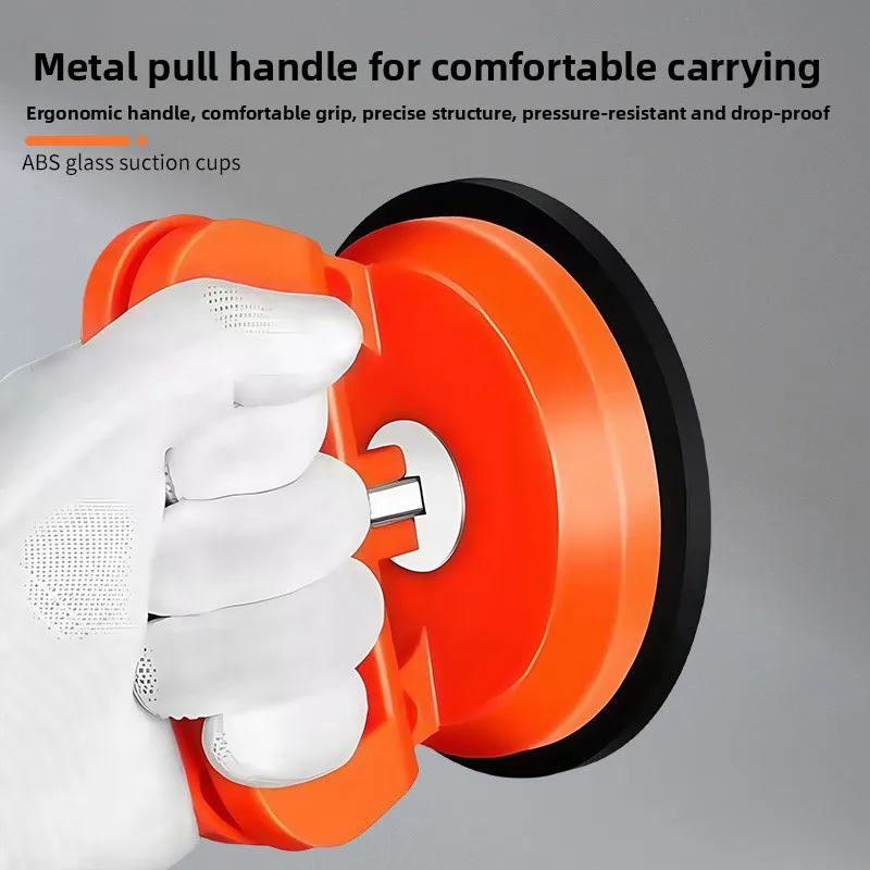 Glass Suction Cup, ABS Heavy Duty Tile Vacuum Lifter, Single/Double Pad Glass Puller for Tile, Mirror Handling