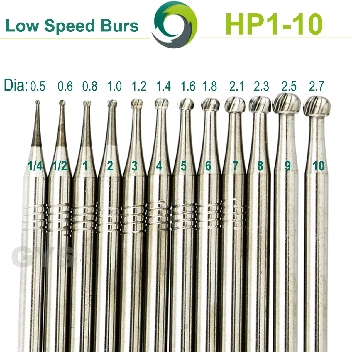 WAVE Dental Tungsten Carbide Burs Dentistry Drills Dental Strawberries HP For Straight Nose Cone Handpiece Dentist Tools 5Pcs